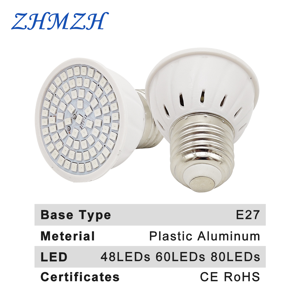 E27 Светодиодная лампа для выр – обзор и цена Plant Grow Light Full Spectrum
