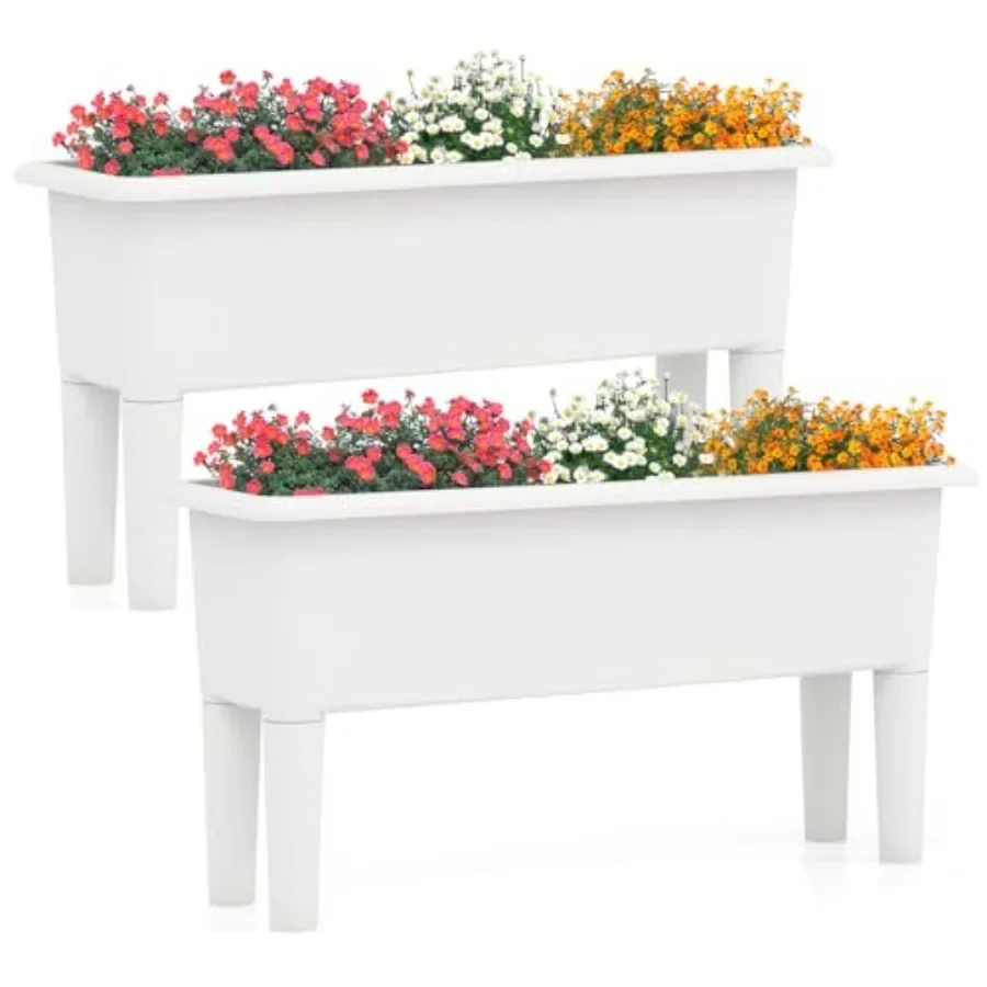 Набор из 2 уличных грядок для  – обзор и цена Self Watering Planter