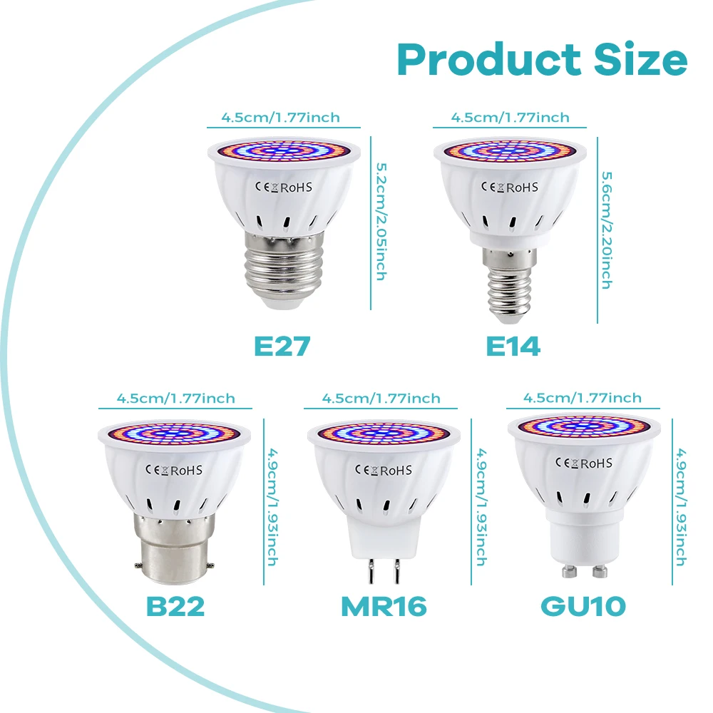Светодиодная лампа для растени – обзор и цена Plant Grow Light Full Spectrum