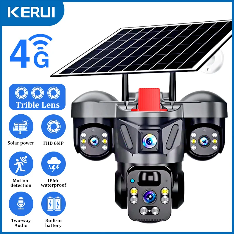 KERUI Открытый PTZ 6MP 4G SIM  – обзор и цена Garden Camera